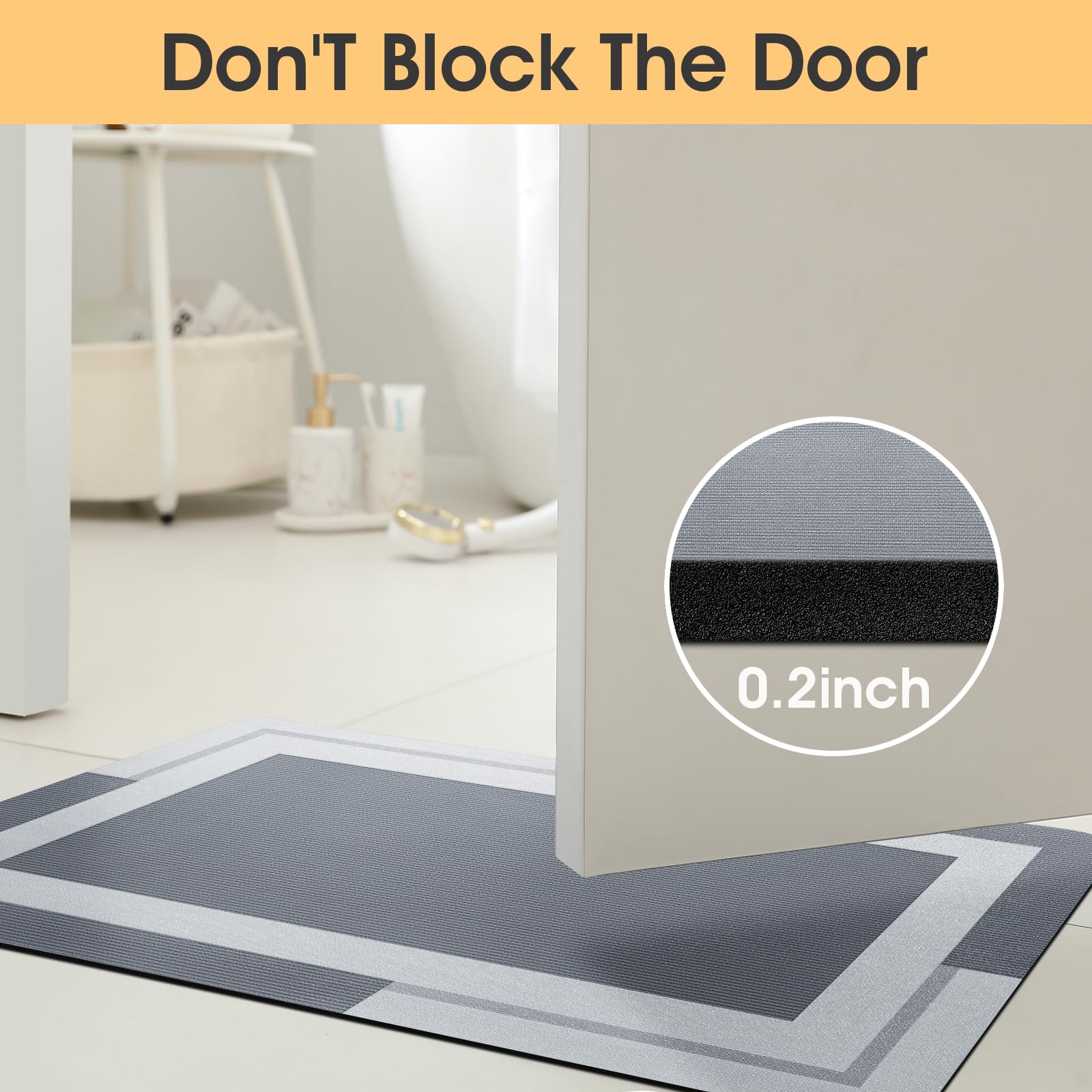 VIKAMA Bathroom Runner Rug wit - Bamboo Bath Mat ulasan dan harga
