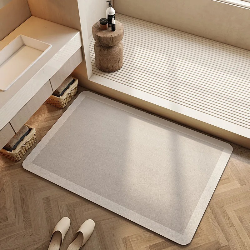 Bathroom Floor Mat Diatomite S - Bamboo Bath Mat ulasan dan harga