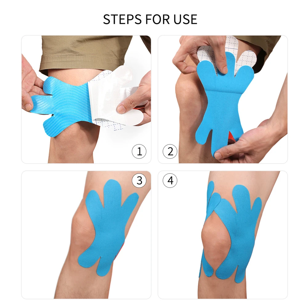 5PCS Precut Knee Kinesiology T - Sports Taping Precut ulasan dan harga