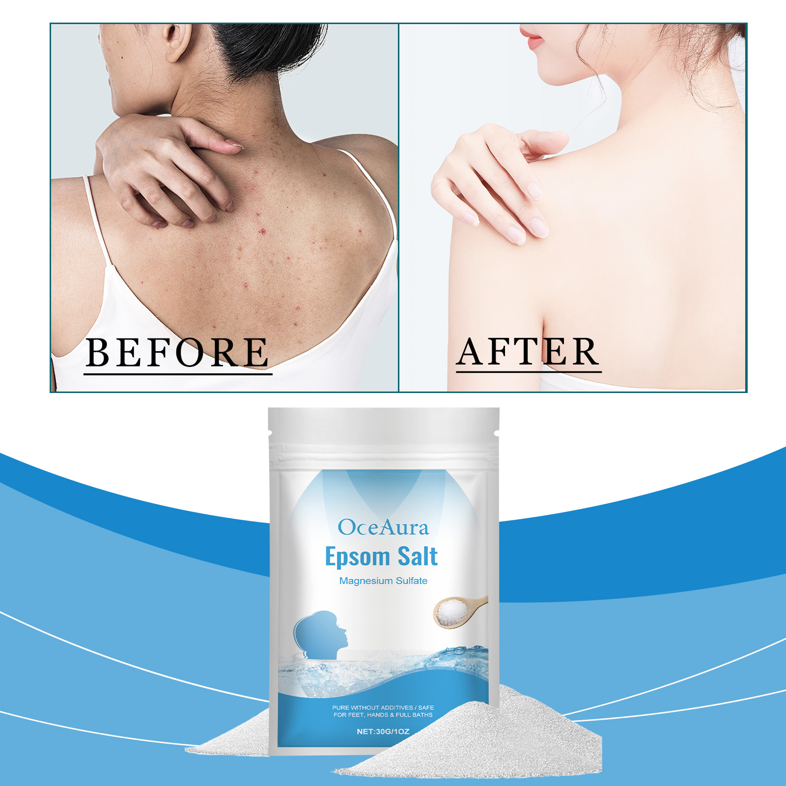 Epsom Salt Magnesium Sulfate M - Bath Salts Magnesium ulasan dan harga