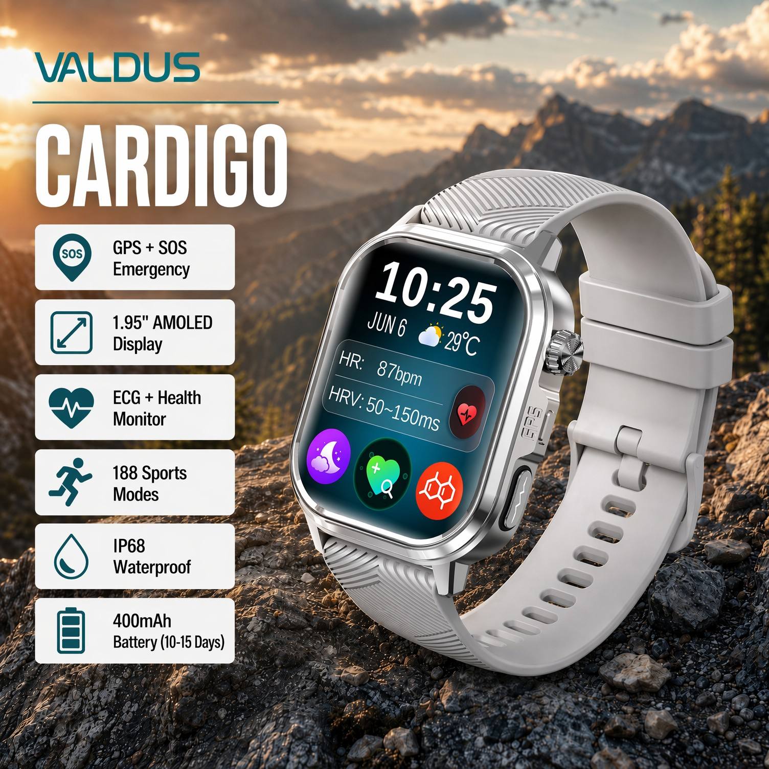 VALDUS CARDIGO Men Women ECG H - Health & Wellness Unlimited ulasan dan harga